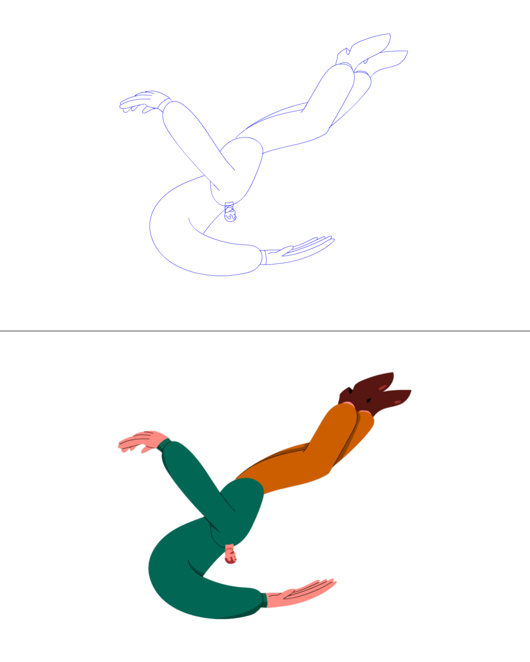X  Chrissypdesigns على تويتر Some lineartsketches for some  illustrations Im currently making The first one with the more defined  lineart is my character The second one will be of Simone Biles