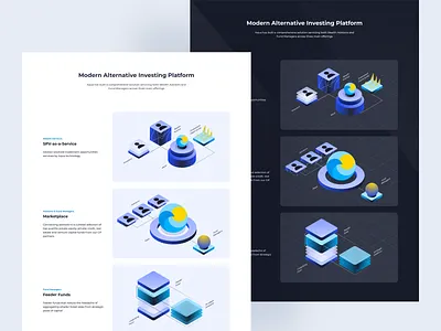 Aqua Alternative Investing Platform design digital art graphic design illustration investing investing illustration ui ui design vector