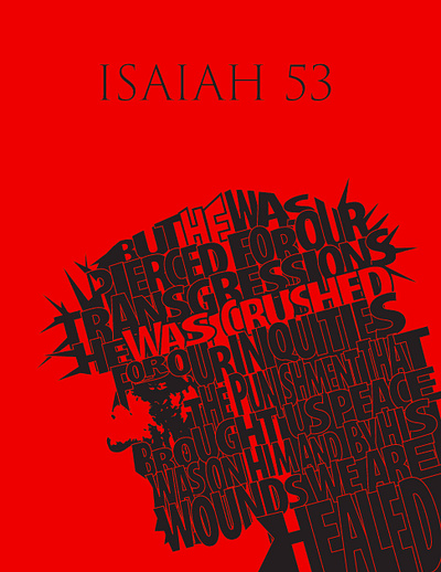 Isaiah 53 illustration illustrator isaiah53 jesus jesussaves typography