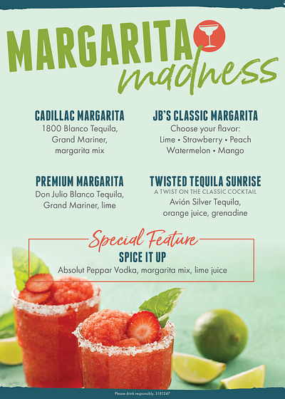 Margarita Feature Card alcbev branding design graphic design illustration menu typography