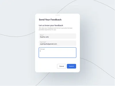 Feedback UI blue crm design dark ui dashboard dribbble education erp design figma illustration landing page design light theme logo medical mental minimal mobile app modern ui ux webapp designn website