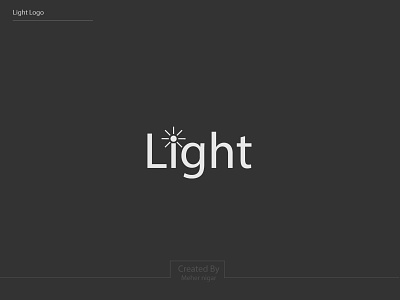 Light logo, Typography logo, Logo Design barnd identity best logo branding clean logo light logo logo logo concept logo design logo groom logo idea logo inspaire logo mark logo process logobrand logomaark logosia loogfolio minimal logo modern logo typography