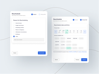 Reschedule the date and time calendar components dashboard date and time dribbble erp figma form illustration landing page logo medical mental menu and navigation mobile app radio and checkbox scheudle ui ux ux designer webapp