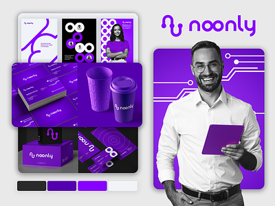 Branding | Noonly big data branding design graphic design logo software company stationery