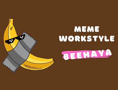 The Rise of Meme Work Style 3d animation avatar beehaya branding cartoon character design freestyle graphic design illustration logo meme meme style motion graphics ui vector workstyle
