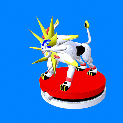 solgaleo pokemon 3D 3d design