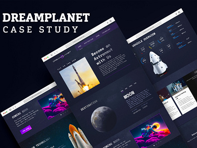 DreamPlanet Case Study 3d animation branding design graphic design motion graphics space ui space ui design space ux design ui ui design uiux ux design