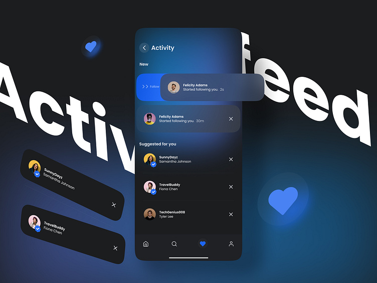 Daily UI:Activity Feed by Pavithran N on Dribbble