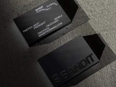 Bandit Business Cards branding graphic design logo