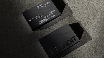 Bandit Business Cards branding graphic design logo