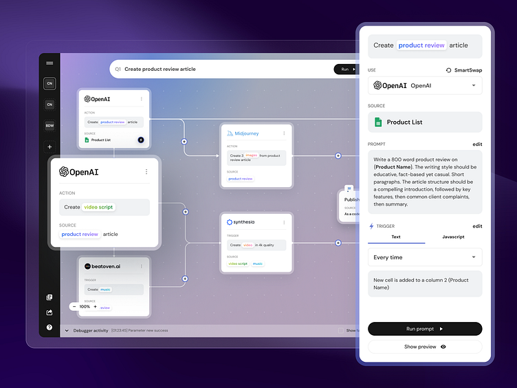 AI Flows Tool - Template Creator by Shyf. on Dribbble