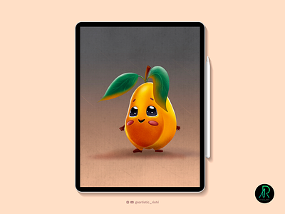 Sweet as a Mango cute illustration fruit illustration illustration mango procreate procreate art