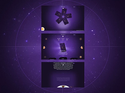 Tarotoo animation card design effect experience fate graphic design illustration logo magic motion graphics mystery stars tarot typography ui ux web