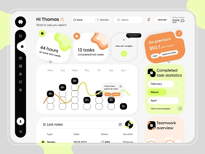 Project Management Tool design best design branding colorful ui dashboard design dashboard interface design trends graphic design minimalist modern design product design project management tool project manager task manager ui ux web web design