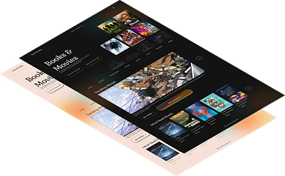 A Book and Movie Recommendation System design ui ux web