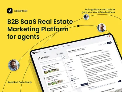 AI-powered Marketing & Coaching Platform for Real Estate b2b branding dashboard design product design real estate saas ui ux