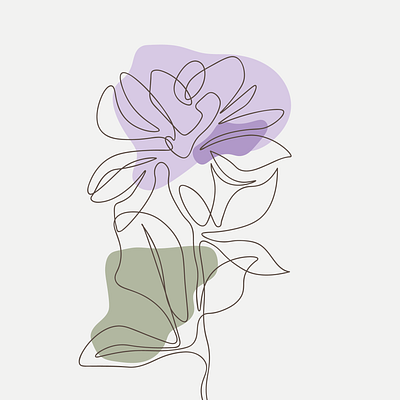 Цветок design graphic design illustration vector илюстатор минимал нежный цветок