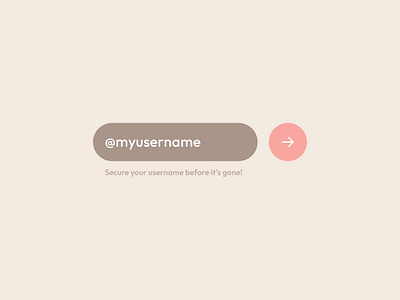username snatch! form input minimalist rounded