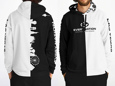 Las Vegas AOP Hoodie Design all over print apparel design christianity church clothing hoodie