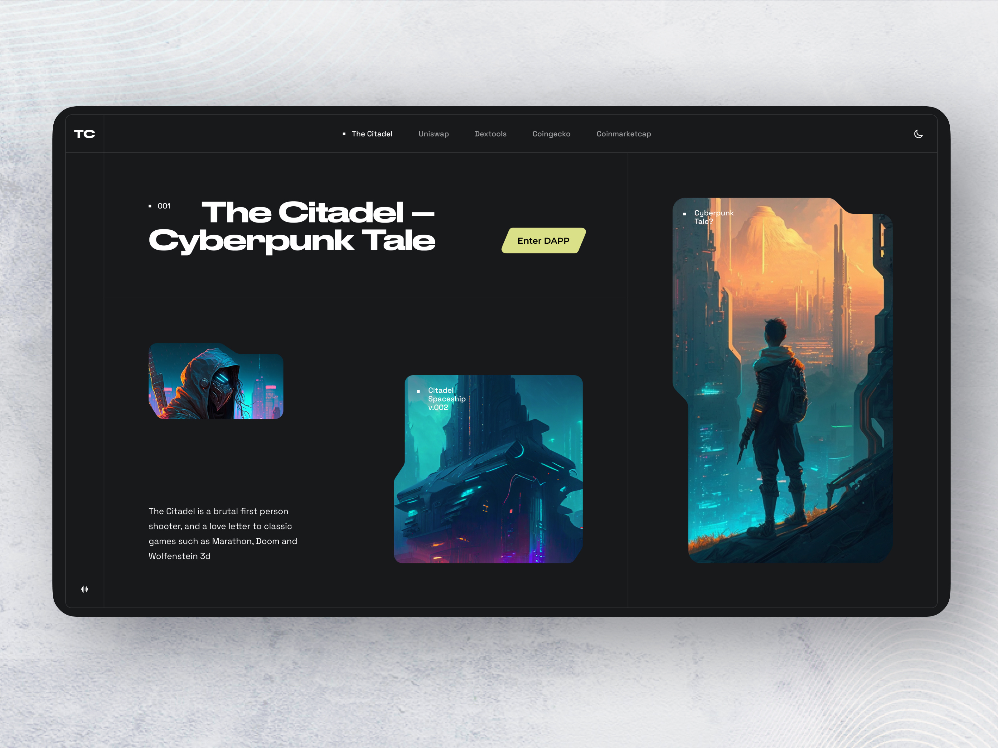 Cyberpunk Landing Page UI Concepts by vino_costa for Roobinium on Dribbble