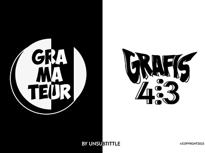 GRAMATEUR & GRAFIS 4.3 LOGO DESIGN animation branding design graphic design logo typography vector