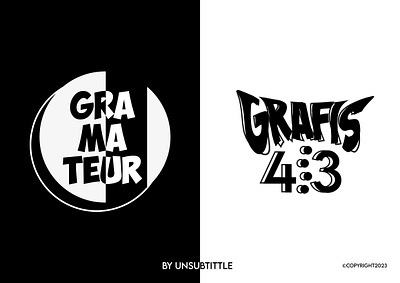 GRAMATEUR & GRAFIS 4.3 LOGO DESIGN animation branding design graphic design logo typography vector