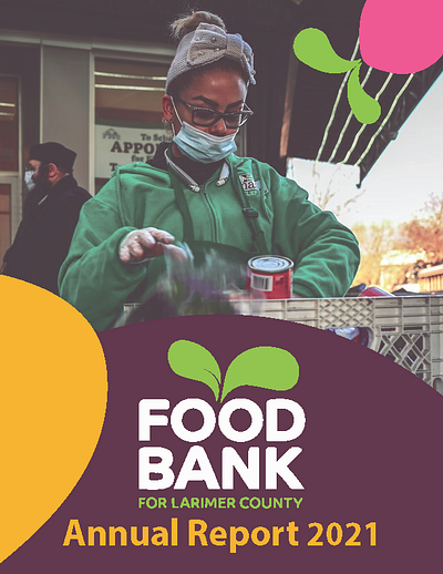 Food Bank Larimer County Mock Annual Report adobe illustrator branding design graphic design illustration typography