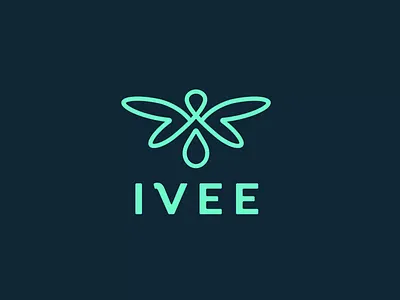 IVEE logo animation animated logo animation branding branding animation butterfly drop life logo logo animation medicine motion graphics motion logo vital wings