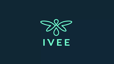 IVEE logo animation animated logo animation branding branding animation butterfly drop life logo logo animation medicine motion graphics motion logo vital wings