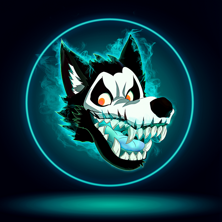 Crazy Wolf Logo Design by Hani Graphics on Dribbble