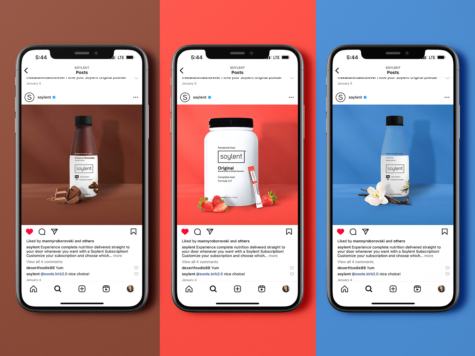 Health Drink Social Media Designs by Darkroast.co on Dribbble