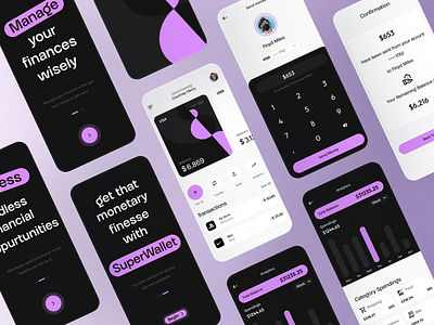 Revamping the SuperWallet App 💸 app banking app design fintech redesign ui