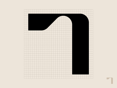 36 Days of type: 7 7 alien curvy futurist geometric glyph grid icon logo modernism number symbol type typography wavy