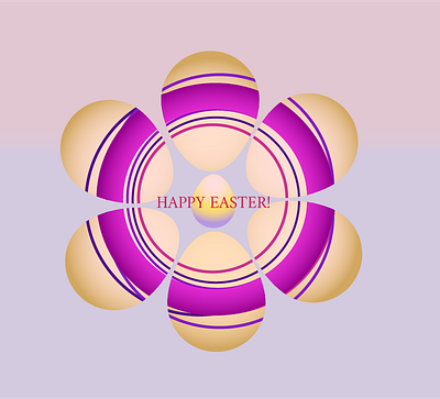 Illustration of easter eggs adobe color design eggs illustration illustrator vector