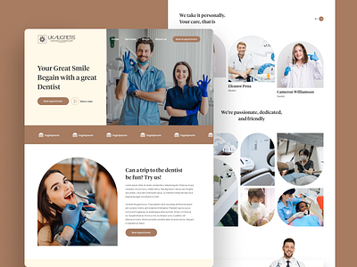 UKALIGNERS Landing Page Design 🔥 dental figma healthcare landing page ui design uiux design web design