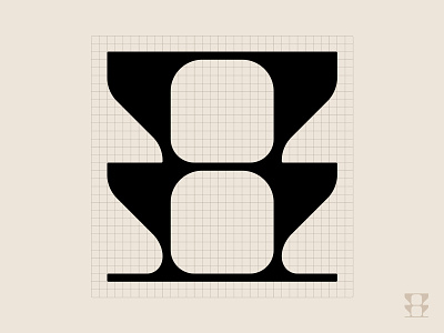 36 Days of type: 8 8 alien curvy futurist geometric glyph grid icon logo modernism number symbol type typography wavy