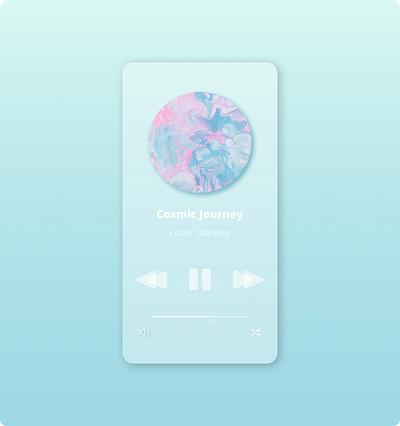 Music Player - DailyUI: 008 3d animation logo ui