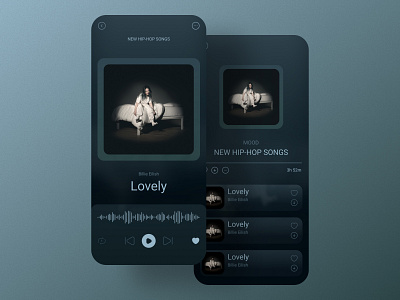 music player app UI 🎧🎶 app design music music player ui ui design ux ux design
