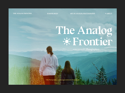 The Analog Frontier website analog analogic dailyui design desktop figma freelancer graphic designer grid layout mobile photography responsive typography ui design ui designer ui ux ux design web design web designer