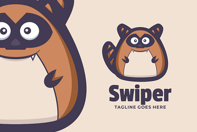 Swiper animal branding cute mascot design graphic design illustration logo vector