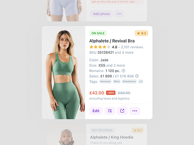 Wildberries Seller – Product Card for App app concept e commerce figma product card ui