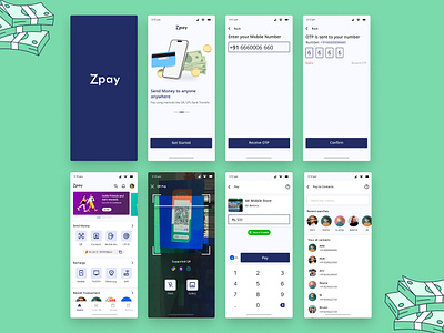 Zpay - A payments app app design ui