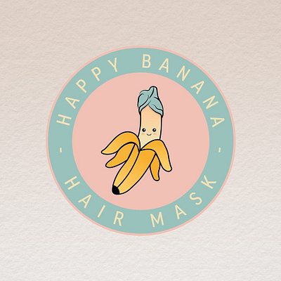 Happy Banana - Hair Mask branding design graphic design illustration logo productdesign