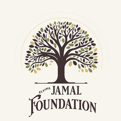 Elvina Jamal foundation branding design graphic design illustration logo vector