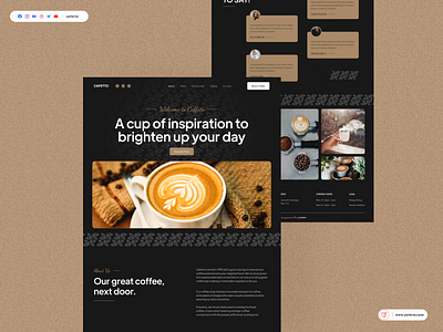 Cafetto - A Cozy Coffee Shop Landing Page cafetto coffee landing page coffee shop landing page coffee ui design cozy coffee shop landing page ui ui trends ux ux research web design