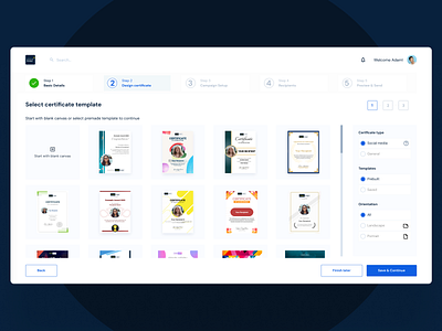 VirtualBadge.io Revamp clean design custom certificate digital certificate education product design responsive design saas user experience web app redesign