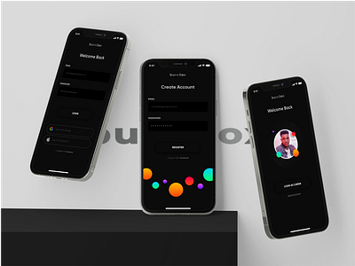 Signup Page for Burebox app design landing page ui ux