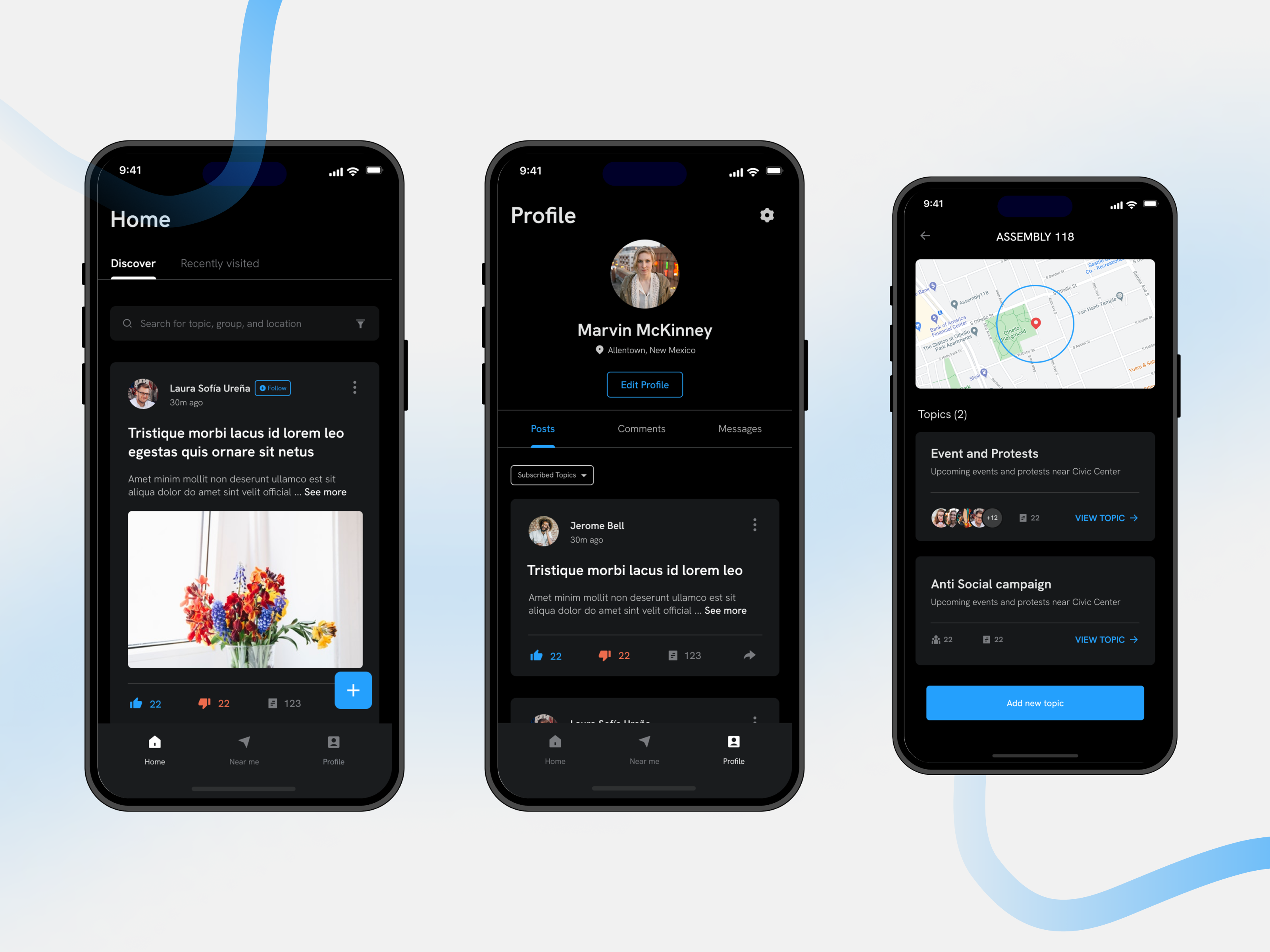 HeyTalk - Social platform app exploration communication community app connect discover events facebook follow home instagram message app mobile news feed product design social campaign social network social platform app subscription tiktok topics ux