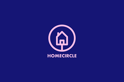 Home Circle Logo ai architecture brand identity branding design for sale home house logo logomark minimal modern smart ui vector web3