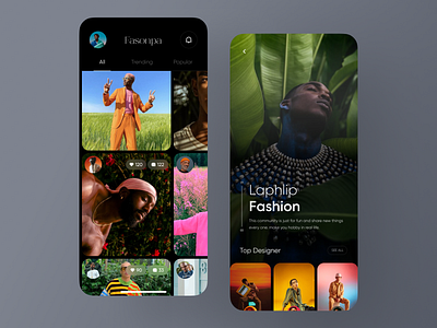 Fashion Blog App UI blog boutique branding clothing design fashion blog high fashion home screen ios lifestyle luxury minimal app mobile app mobile ui modern app style ui ux